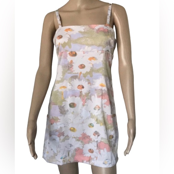 Urban Outfitters Dresses & Skirts - Urban Outfitters Floral Satin Slip MIDI Dress Size Large